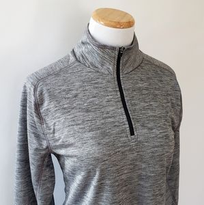S Zella Gray Half-Zip Pullover